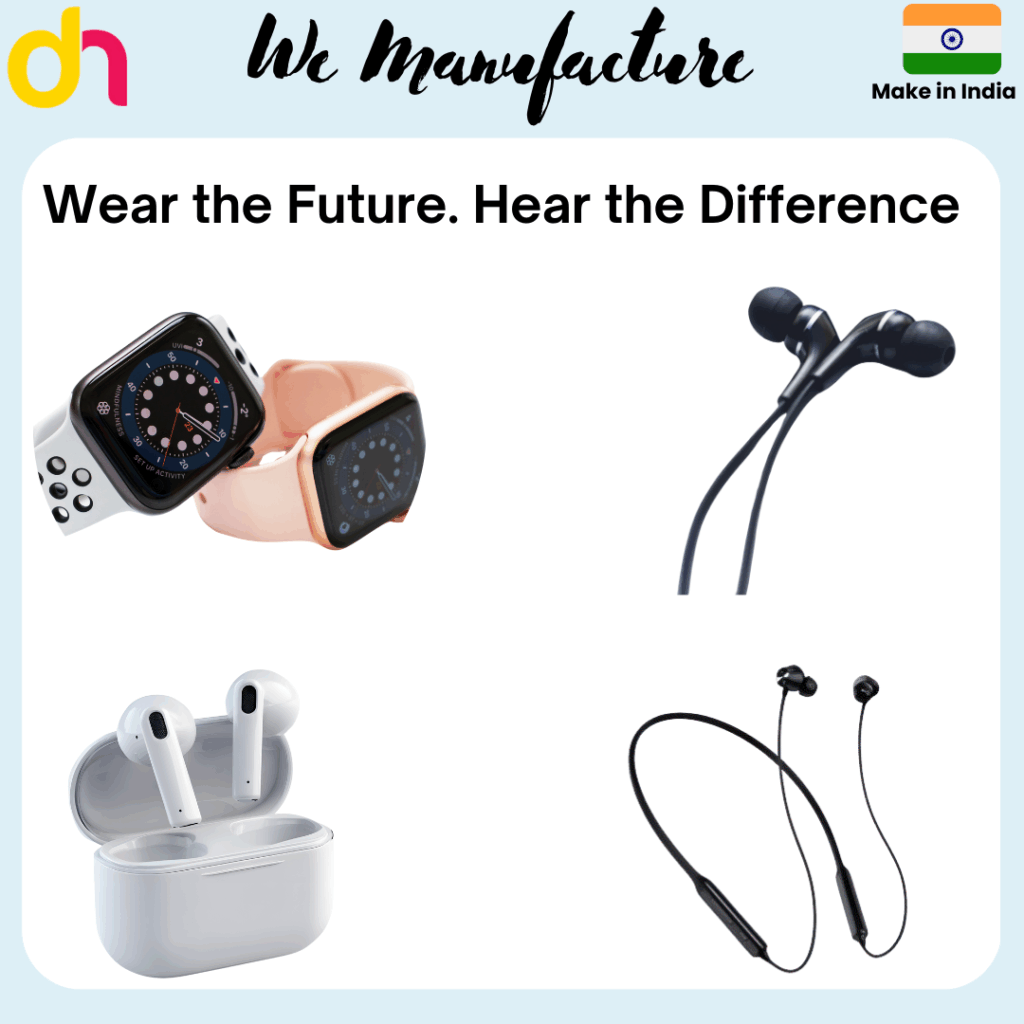 Modern hearables and wearables for smart living – combining technology, style, and comfort.